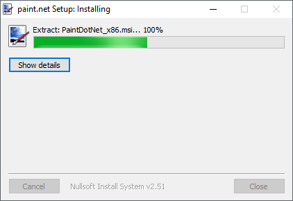 Install Paint Net - roblox installation not finishing