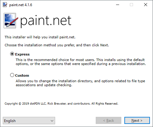 instal the new Paint.NET 5.0.10