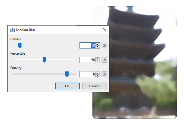 Effects > Blurs > Median Blur