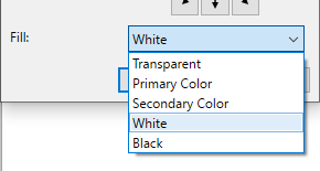 Canvas Size fill options